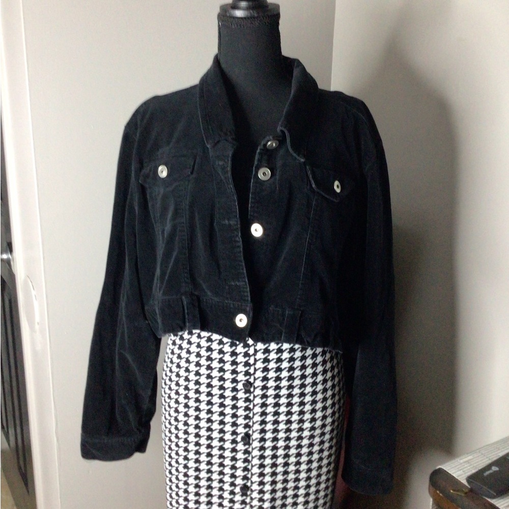 #703.  Corduroyed crop jacket size 2X